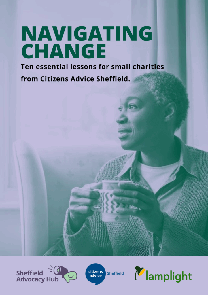 Front cover of 'Navigating Change' book